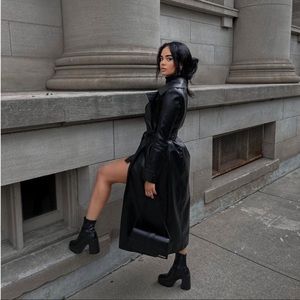 NWT Zara Leather Platform Boots